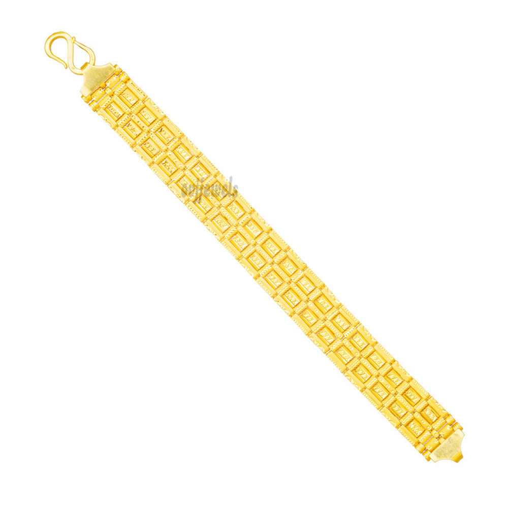 Tile Gold Trendy Men Bracelet