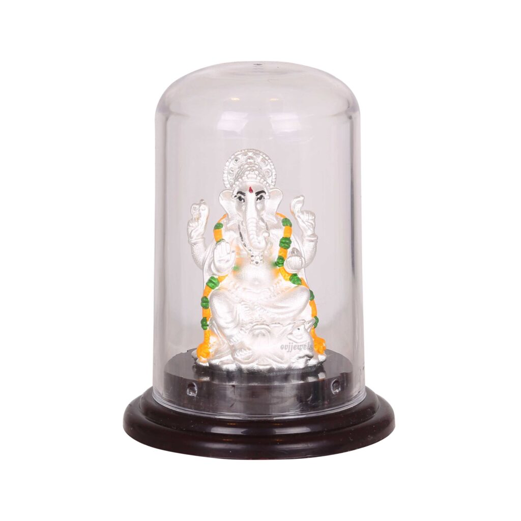 Silver lord Ganesh idol