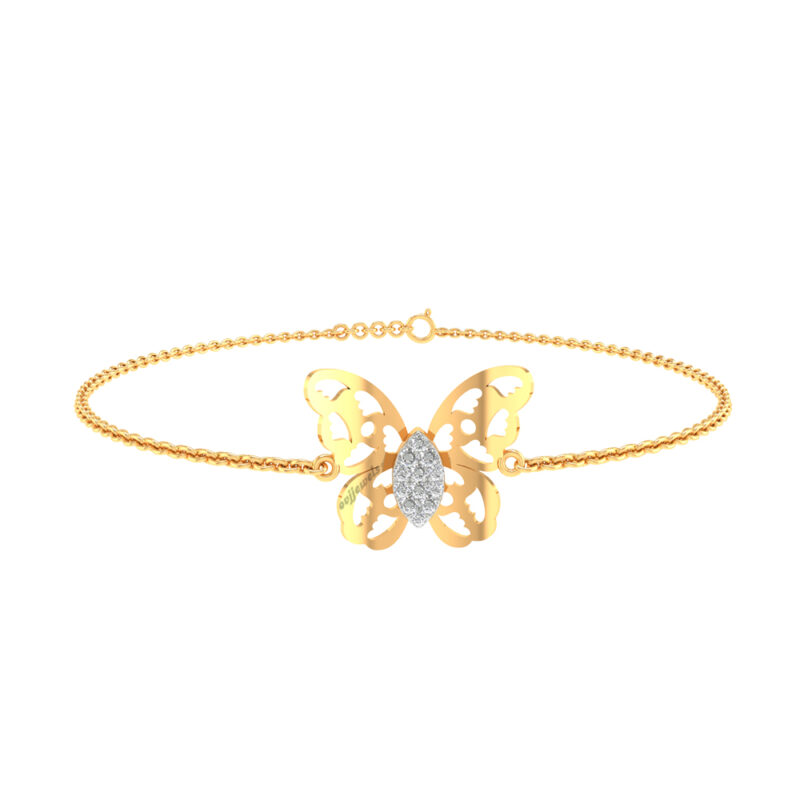 luminous Butterfly Women Diamond Bracelet