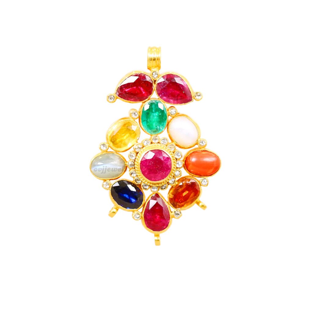 Strikingly Navarathna Pendant