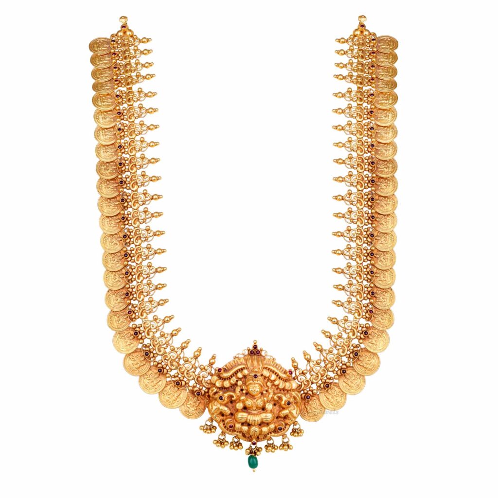 Nagas lakshmi coin long necklace