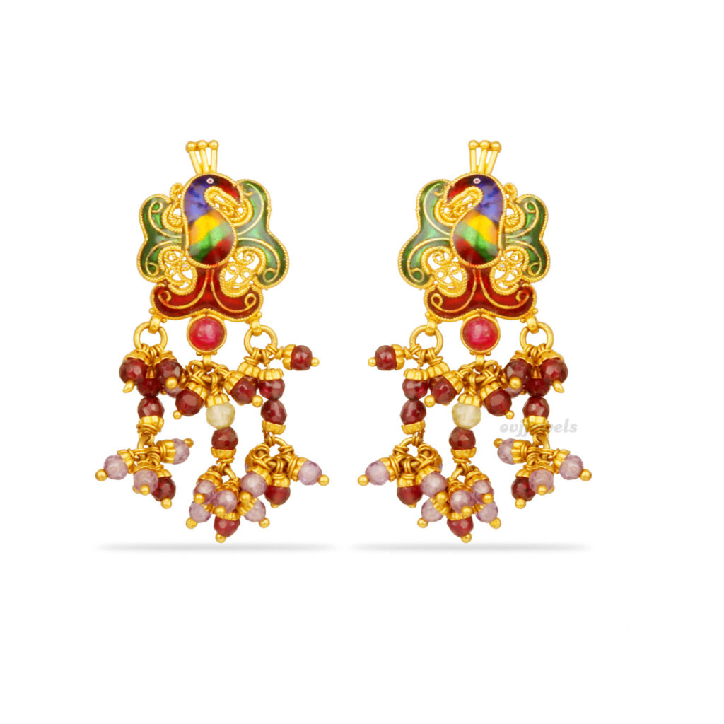 Fancy Peacock Earrings