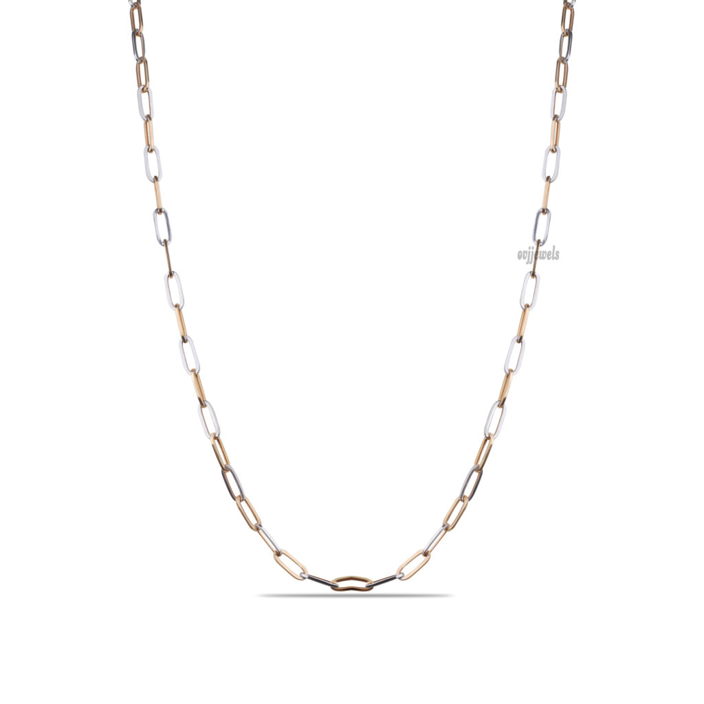 Rose Gold Trendy Artistic Mens Chains
