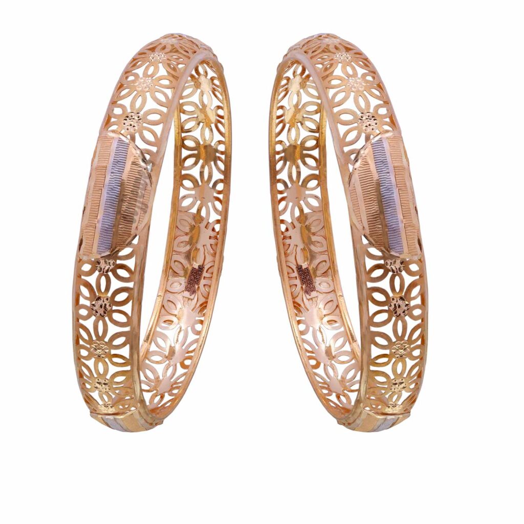 Floral &Fancy Gold Womens Bangle