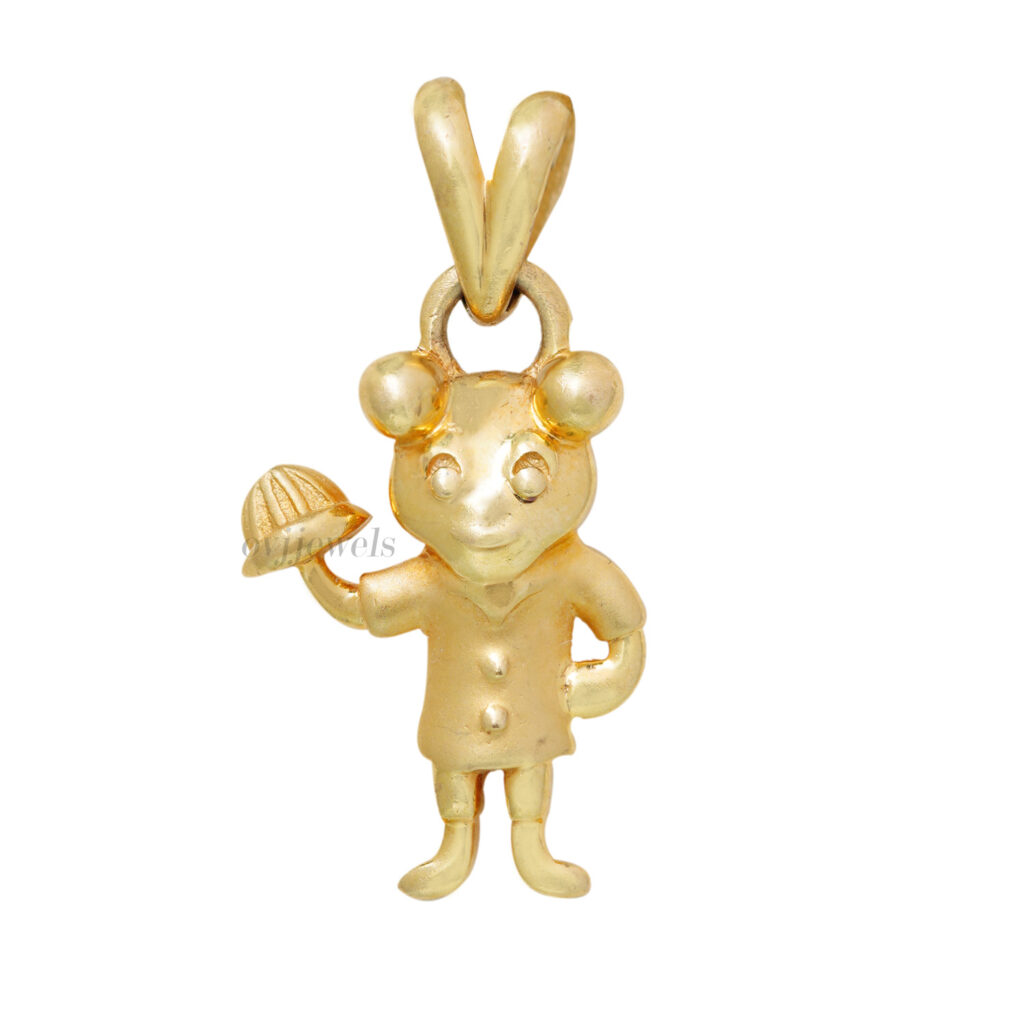 Gold toy kids pendant