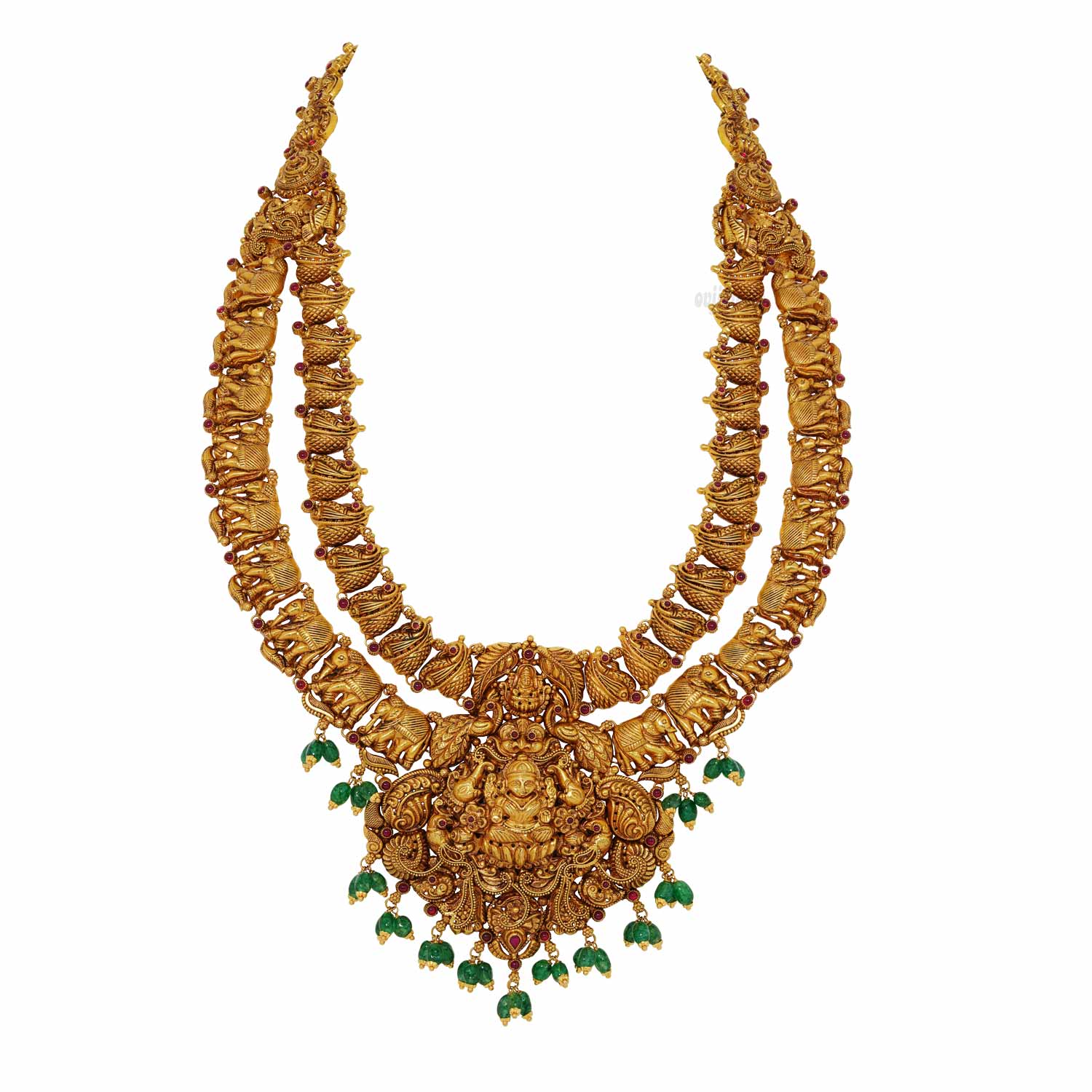 Traditional Layered Lakshmi Long Necklace