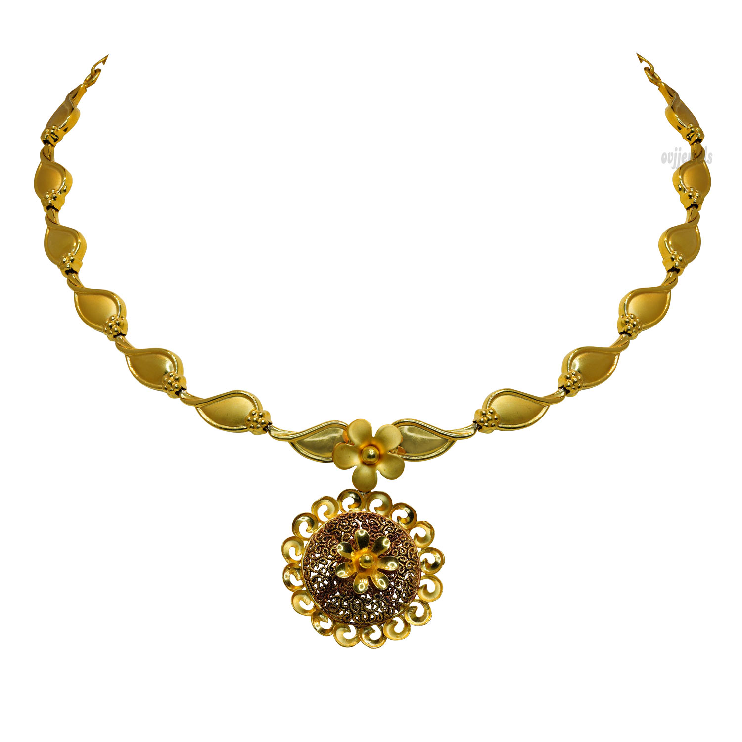 Antique Gold Short Necklace