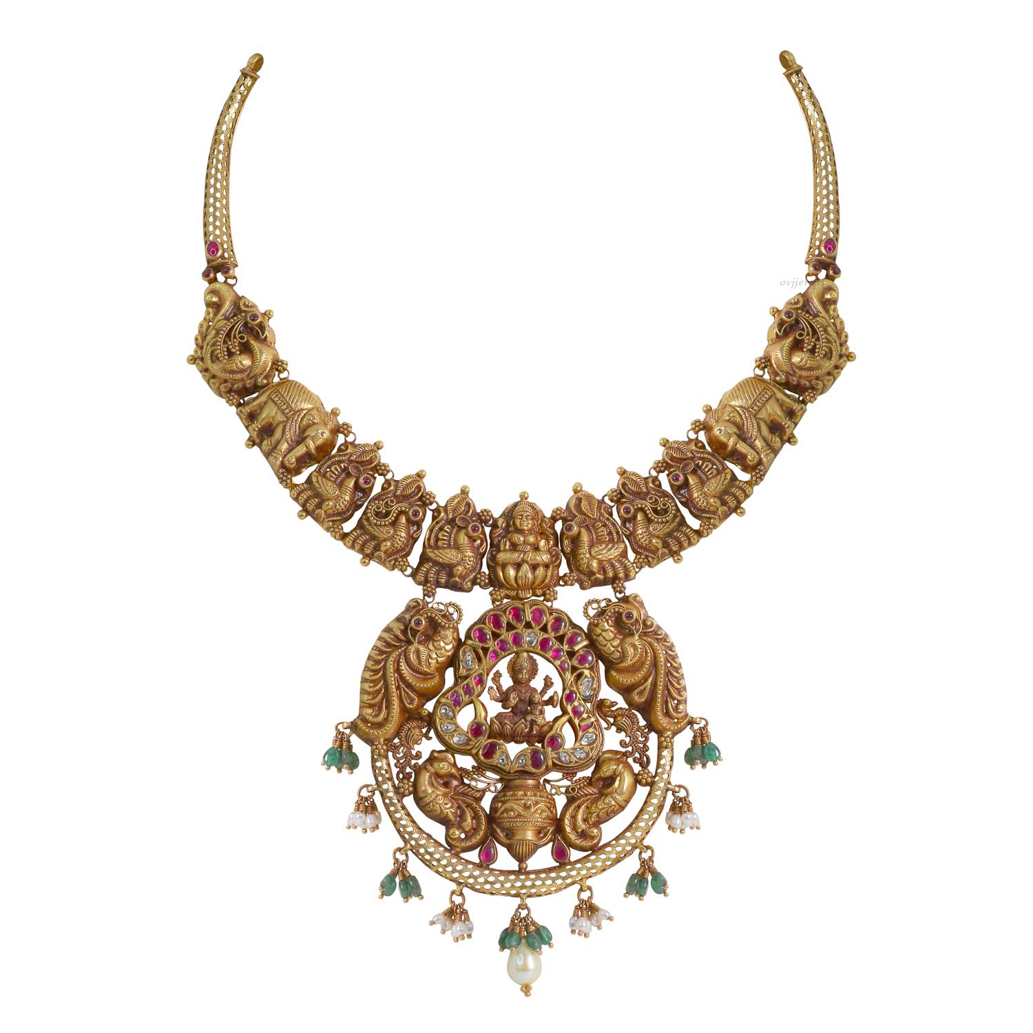 Lakshmi Nagas Kundan kanti necklace