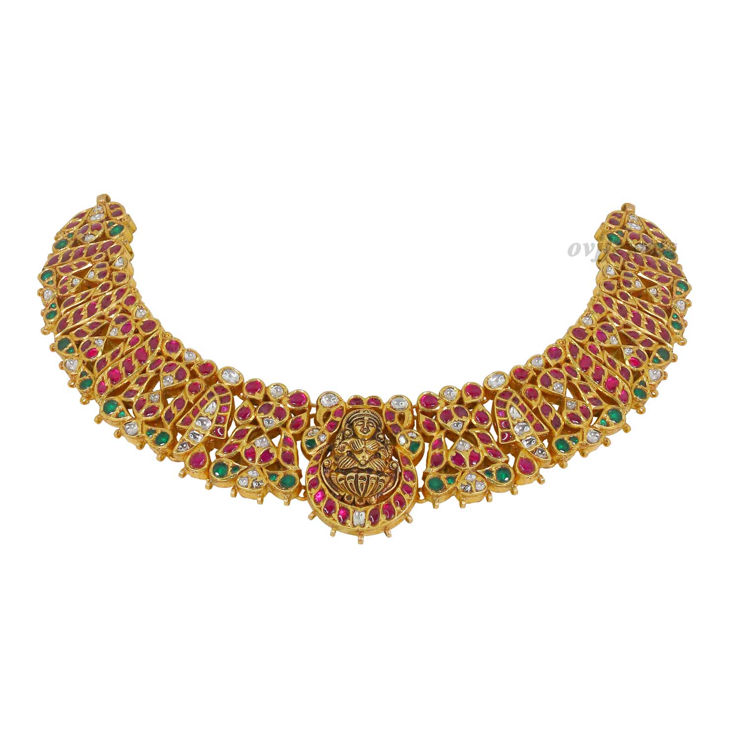 Sahana Kundan Polki lakshmi short necklace