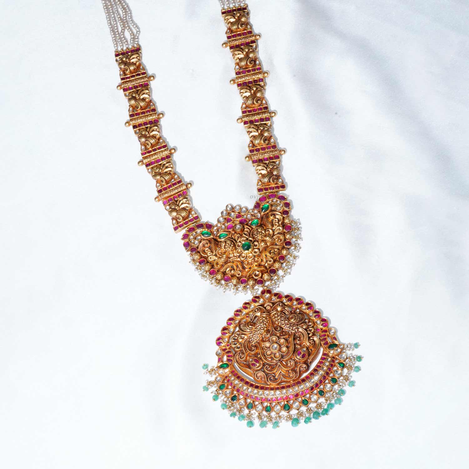 Bridal antique Kundan long necklace