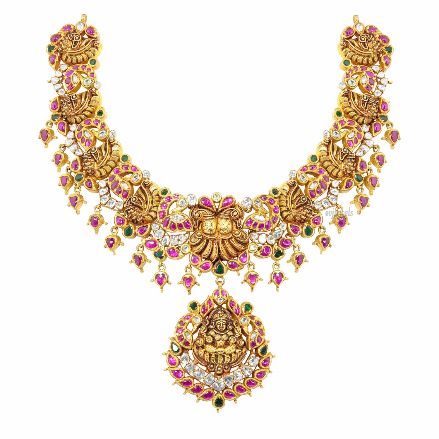 Antique Kundan Lakshmi Short Necklace