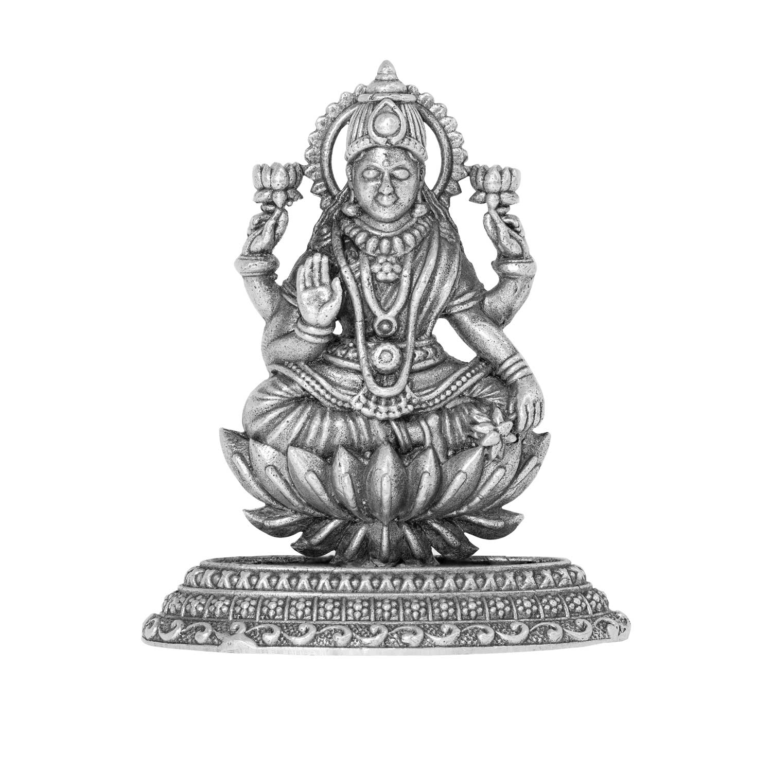 Silver Mahalakshmi Idol