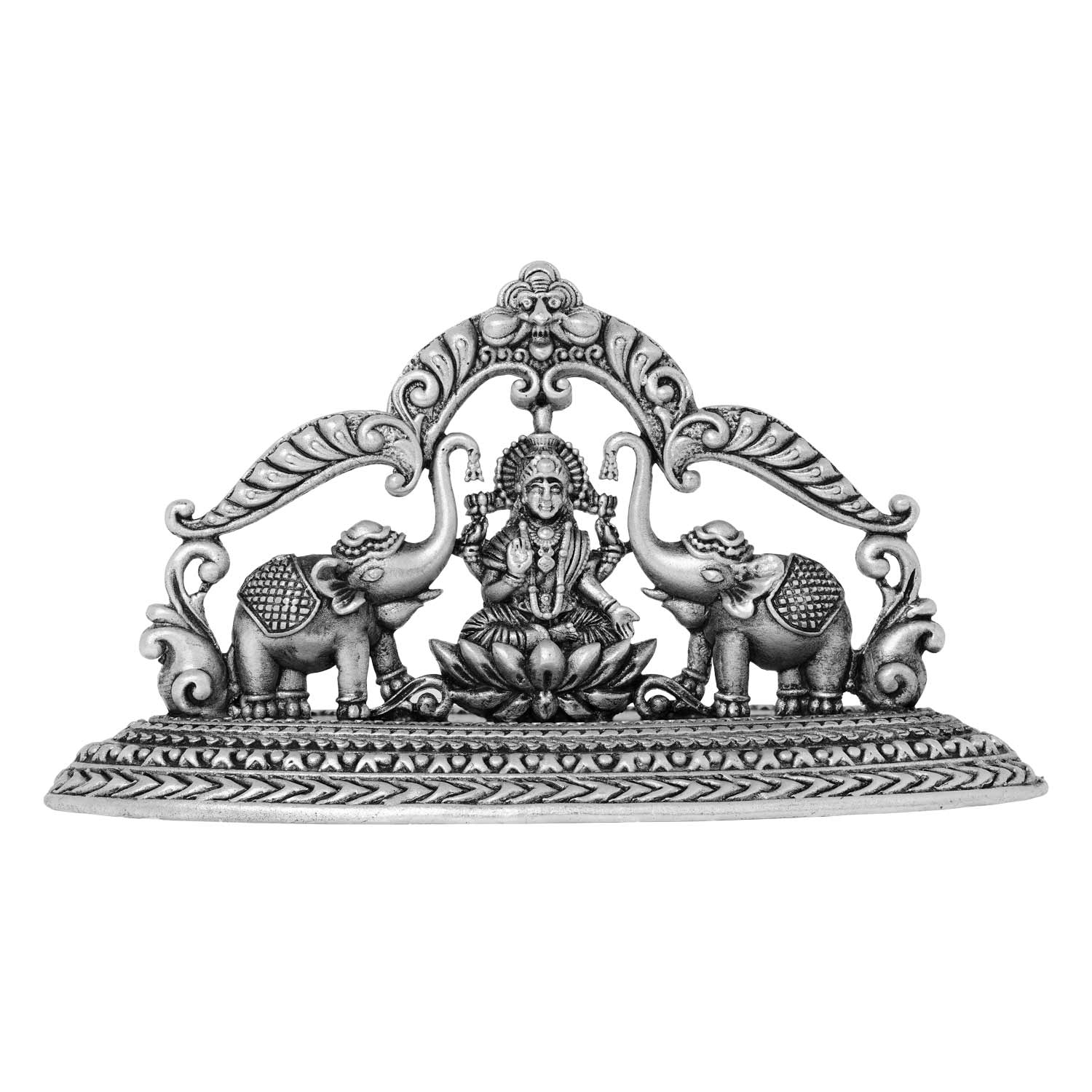 Silver Gajalakshmi Idol