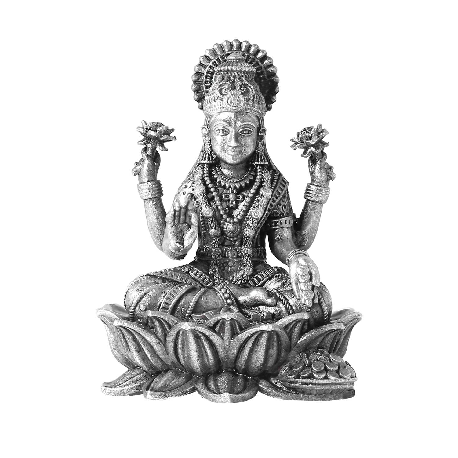 Antique Lakshmi on Lotus Idol