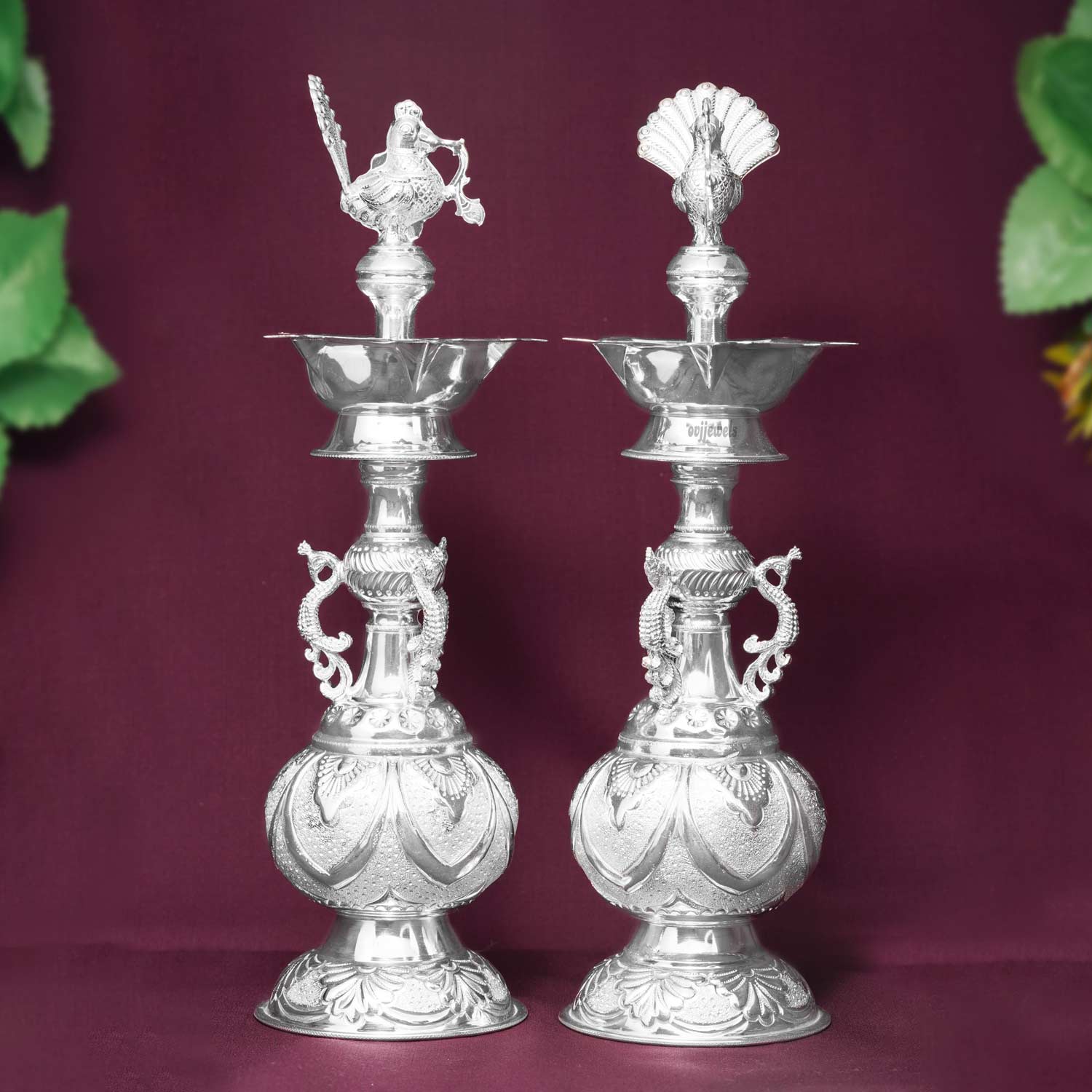 Silver Annapakshi Lamp