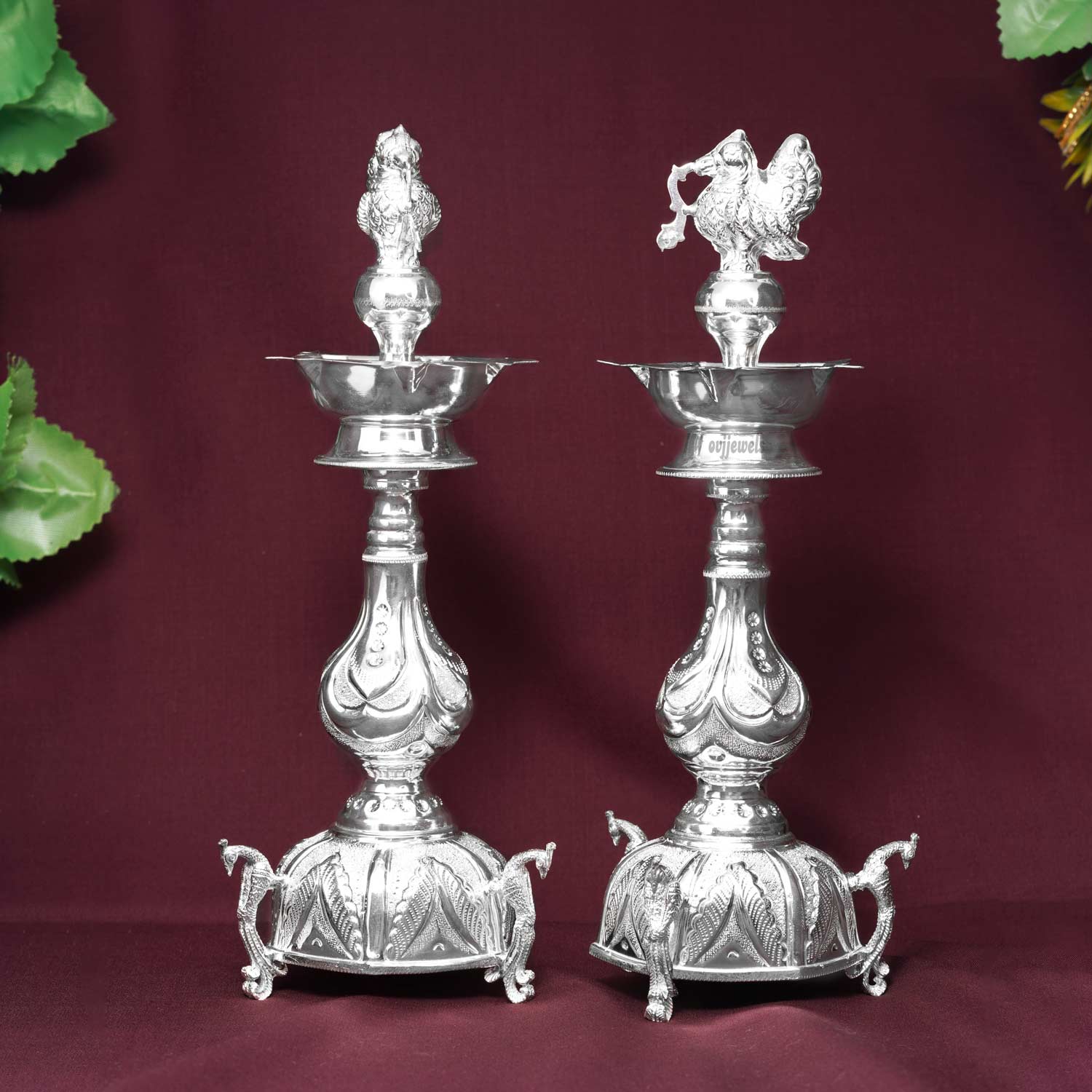 Silver Annapakshi Casting Lamp