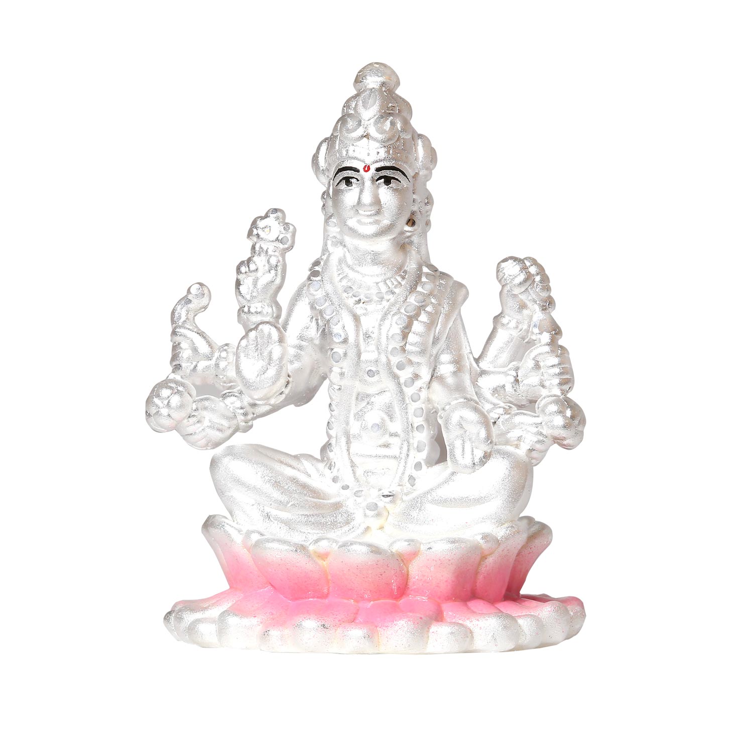 999 Silver Gajalakshmi Idol