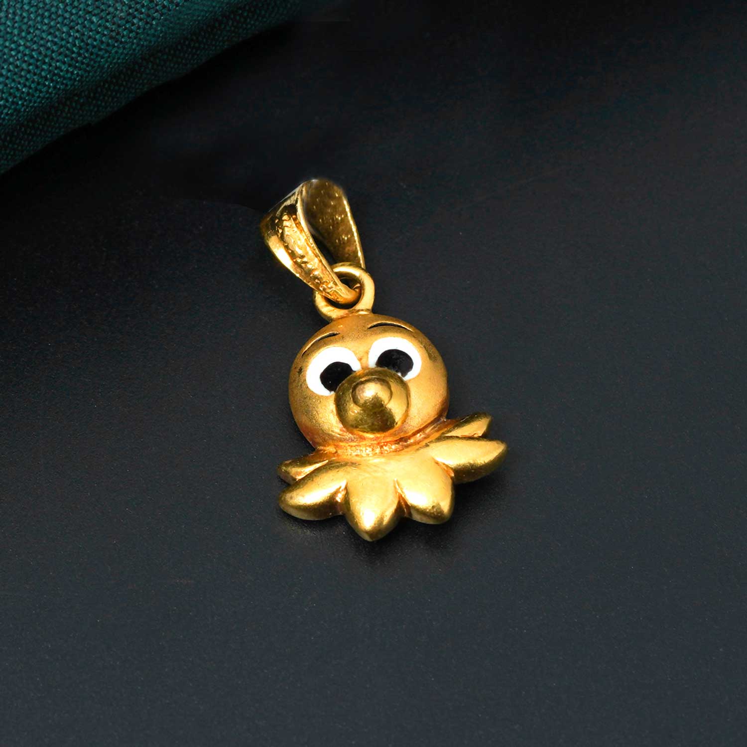 916 Gold Cute Bird kid Pendant (0% Wastage)