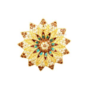 Women Gold Floral Pendant