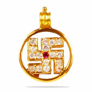 Stone Swastica Pendant