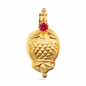 Gold Floral Pendant