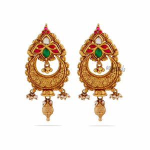 Allusive Kundan Women Chandbali