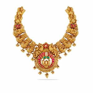 Nagas Kundan Stone Short Necklace
