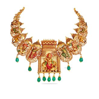 Temple  Antique Women Short Necklace