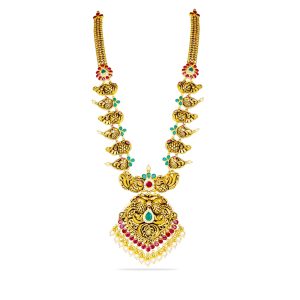 Heritage Peacock Long Necklace