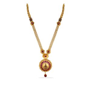 Floral Lakshmi Long Necklace