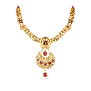 Classic Chandbali Lakshmi Necklace