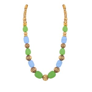 Color Stone Women Long Necklace