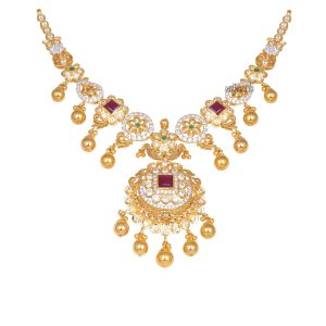 Women Precious Stone Short Necklace