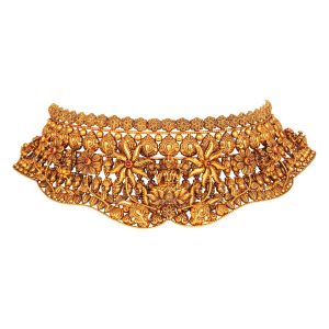 Antique floral Lakshmi choker