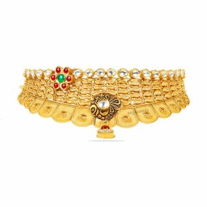 Golden Floral Bridal Women Choker