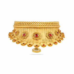 Gold Flower Women Choker