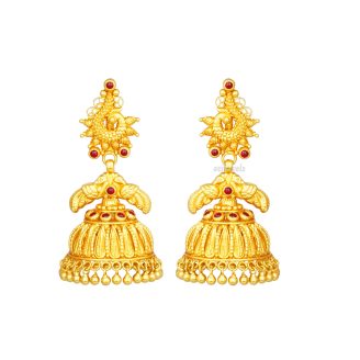 Golden Peacock Jhumkka