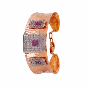 Jazzing Broad Rose Gold Bracelet