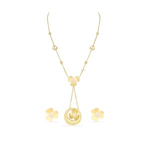 Flower Drop Necklace