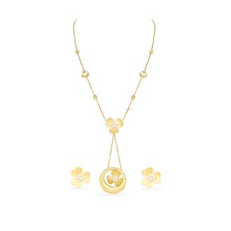 Flower Drop Necklace