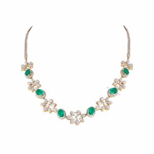 Flower Diamond Necklace