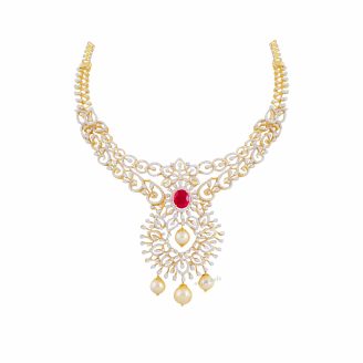 Pearl Diamond Necklace