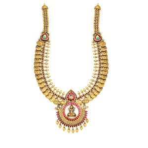 Antique Floral Kasu Long necklace