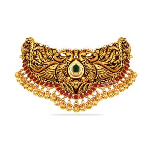 Antique Freakish Peacock Necklace