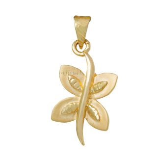 Gold floral kids pendent