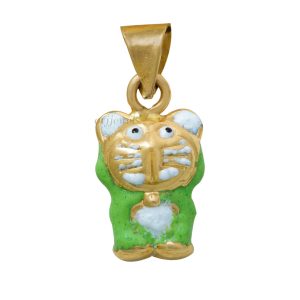 Gold cat toy kids pendant