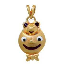 Gold rare moshi monster kids pendant