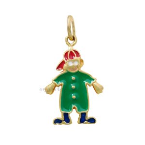 Gold toy kids pendant