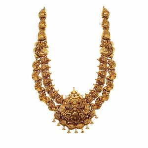 Nagas Lakshmi and Peacock  Kemp Women Long Necklace