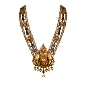 Antique Real Stone Long Necklace